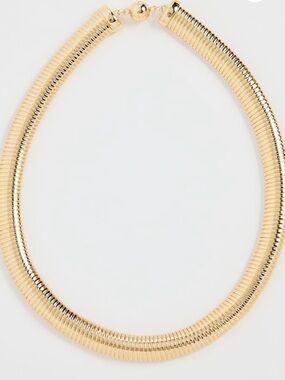 Luv AJ flex snake chain necklace gold